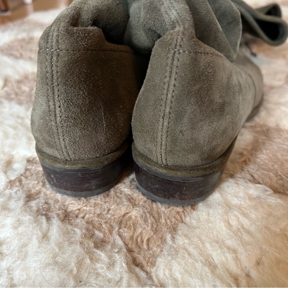 Stuart Weitzman Lowland Suede Over the Knee Boots in Grey/Green Sz 8 (fits 9) - Picture 3 of 4